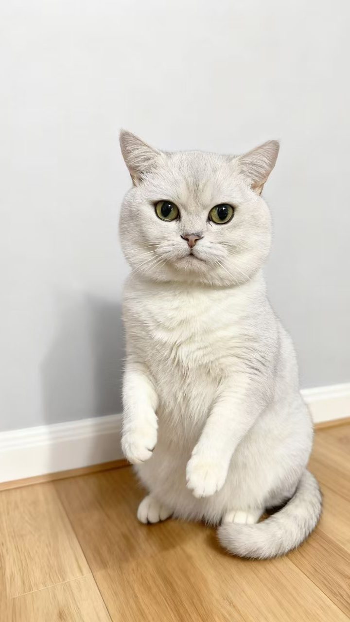 《我的猫主子 “大白”：一只把阳光睡成日常的 “白团子”》